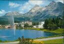 Ansichtskarte - Schweiz - Kanton Graubünden - 7050 Arosa - Obersee mit Springbrunnen