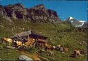 Fotokarte - Sennhütte auf Unter-Oeschinenalp bei Kandersteg mit Rothorn-Fründenhorn