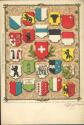 Postkarte - Kantonswappen ca. 1900