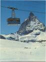 Zermatt - Luftseilbahn Trockener Steg - Matterhorn - AK Grossformat