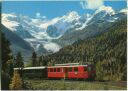 Postkarte - Berninabahn bei Morteratsch