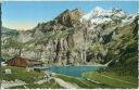 Postkarte - Oeschinensee - Hotel-Pension