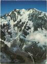 Monte Rosa mit Ostwand - Signalkuppe - Zumsteinspitze Dufourspitze - Nordend - AK Grossformat