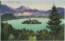 Postkarte - Veldes - Bled - Krain