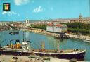 Malaga - Hafen - Foto-AK 60er Jahre