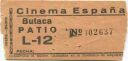 Madrid - Cinema Espana - Kinokarte