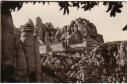 Ansichtskarte - Spanien - Montserrat El Monasterio desde el camino de la Cueva