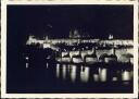 Postkarte - Prag - Karlsbrücke - Nacht