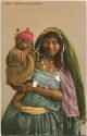 Postkarte - Tunis - Bedouine et son enfant