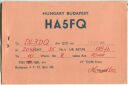 QSL - QTH - Funkkarte - HA5FQ - Ungarn