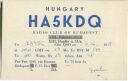 QSL - QTH - Funkkarte - HA5KDQ - Ungarn - Magyarorszag