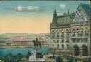 Ansichtskarte - Ungarn - Budapest - Parlament mit Monument Andrassy