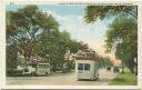 Postkarte - Chicago - Double Deck Motor Busses on Lincoln Park Drive