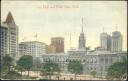 Postkarte - New York - City Hall and Park