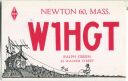 QSL - QTH - Funkkarte - W1HGT - USA