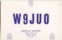 QSL - QTH - Funkkarte - W9JUO - USA