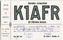 QSL - QTH - Funkkarte - K1AFR - USA - Hamden