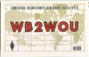 QSL - QTH - Funkkarte - WB2WOU - USA - New Jersey