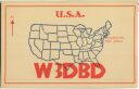 QSL - Radio - W3DBD - USA