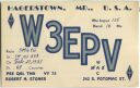 QSL - Radio - W3EPV - USA