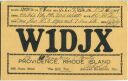 QSL - Radio - W1DJX - USA