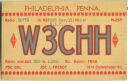 QSL - Radio - W3CHH - USA - Philadelphia