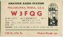 QSL - Radio - W3FQG - USA