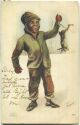 Postcard - African-Americans - mit einem Hasen