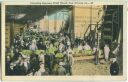 Postcard - unloading bananas - fruit wharf - New Orleans