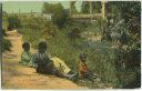 Postcard - African-Americans - a still hunt