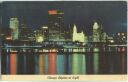 Postcard - Chicago - Skyline at Night