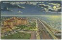 Postcard - Galveston - Moonlight - Hotel Galvez