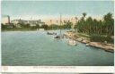 Postcard - Florida - Mouth of the Miami River and Royal Palms