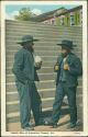 Postcard - Amish men