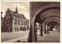 Ansichtskarte - Westpreussen - Marienburg - Lauben mit Rathaus