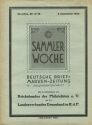 Sammlerwoche Deutsche Briefmarkenzeitung - September 1940